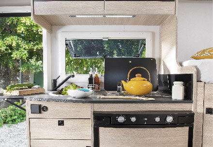 Rent a 3-Seater semi-integrated motorhome with twin beds